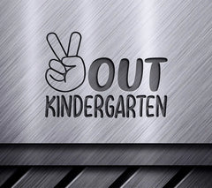  Peace Sign Kindergarten Design SVG - Graduation & Kindergarten Clipart SVG