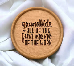 Grandma SVG Grandkids Are All The Fun, None Of The Work SVG