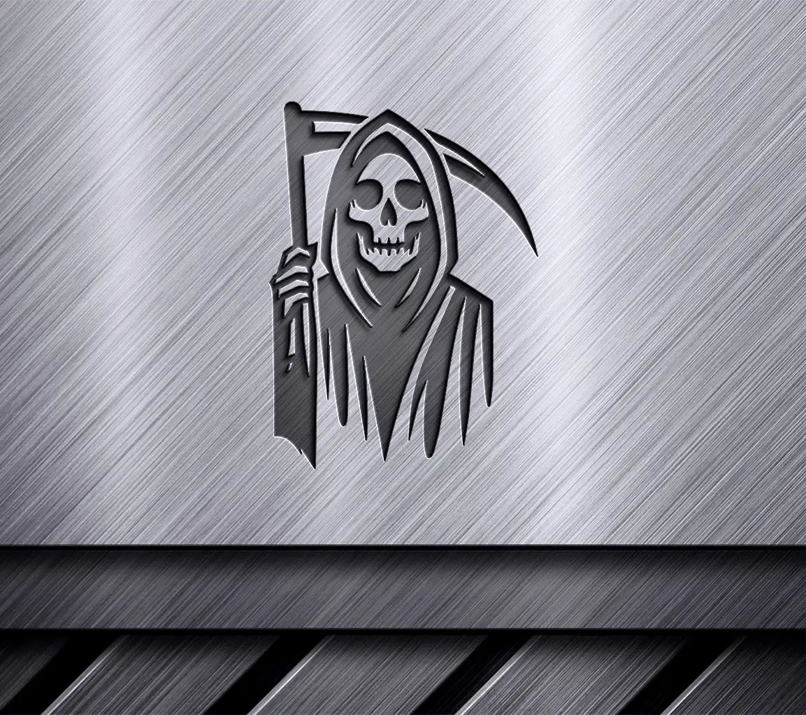 Grim Reaper with Scythe SVG - Halloween Clipart Design SVG