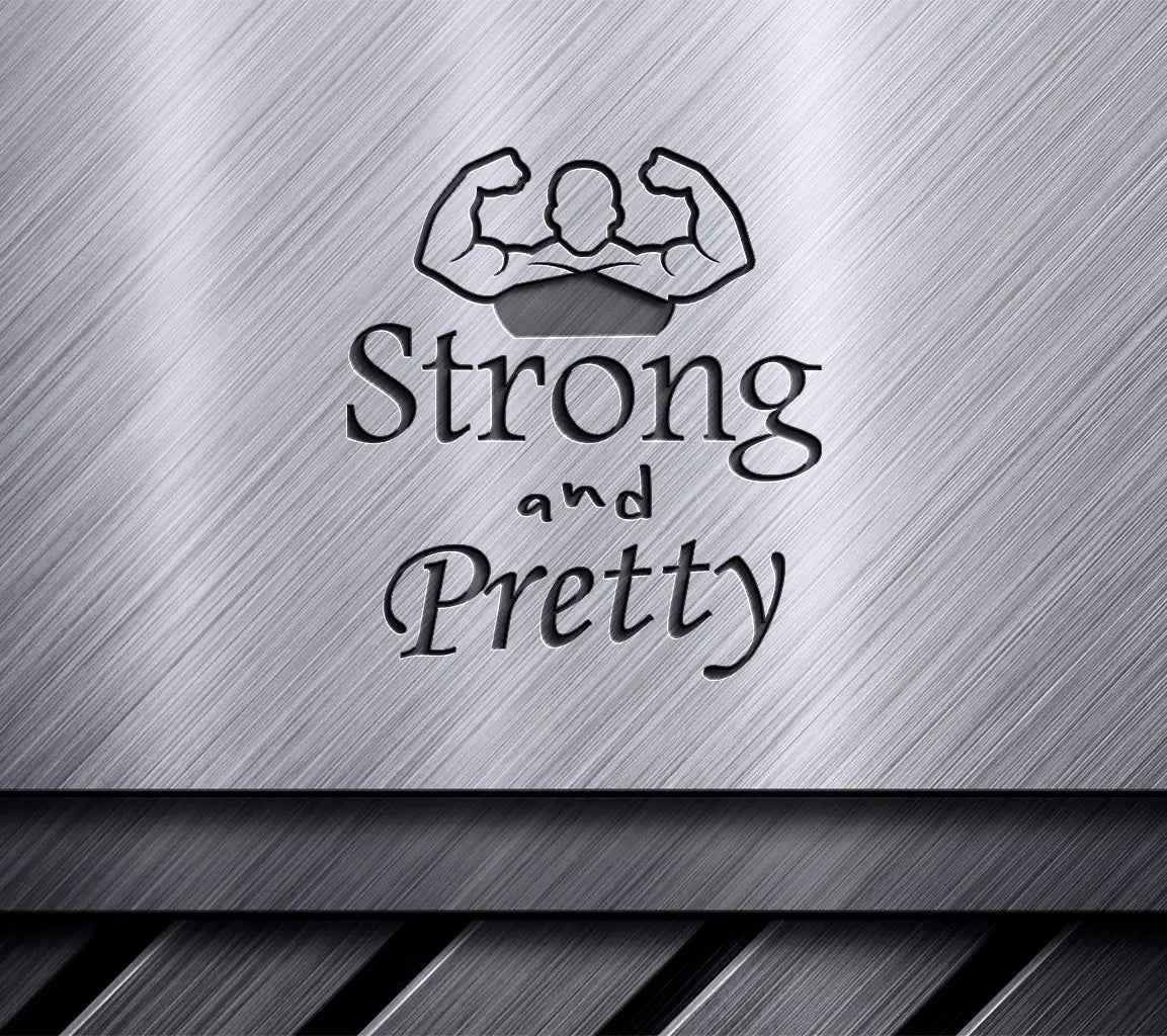 Strong & Pretty Flexing Muscles SVG - Gym & Fitness Design SVG