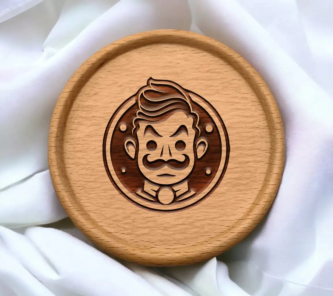 Halloween Mustache Man SVG -  Illustration SVG