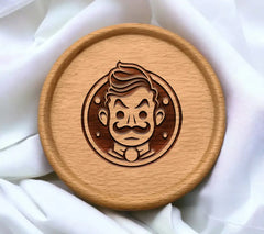 Halloween Mustache Man SVG -  Illustration SVG