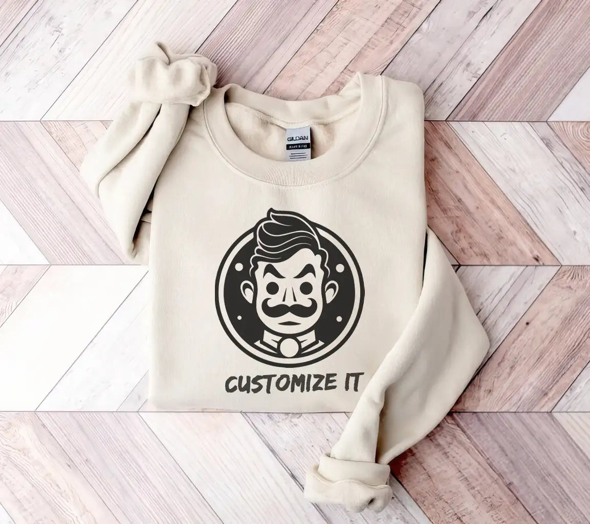 Halloween Mustache Man SVG -  Illustration SVG