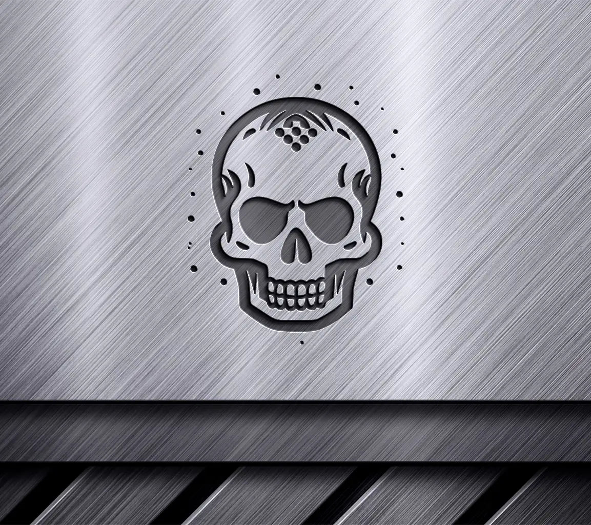  Dotted Skull SVG - Halloween Vector Illustration SVG