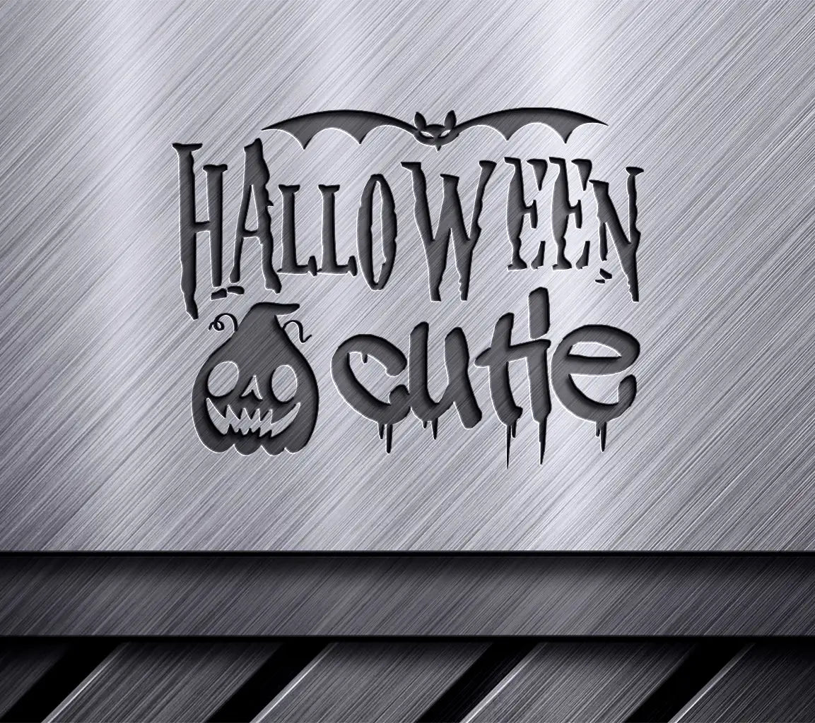 Halloween Pumpkin & Bats  Design SVG SVG