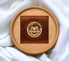 ## Joker Face Circle SVG - Halloween Minimalist Design SVG