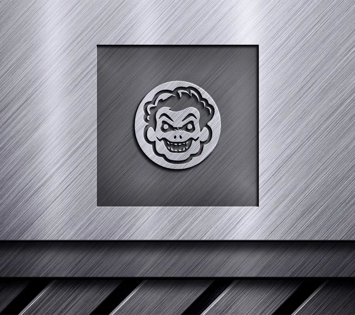 ## Joker Face Circle SVG - Halloween Minimalist Design SVG