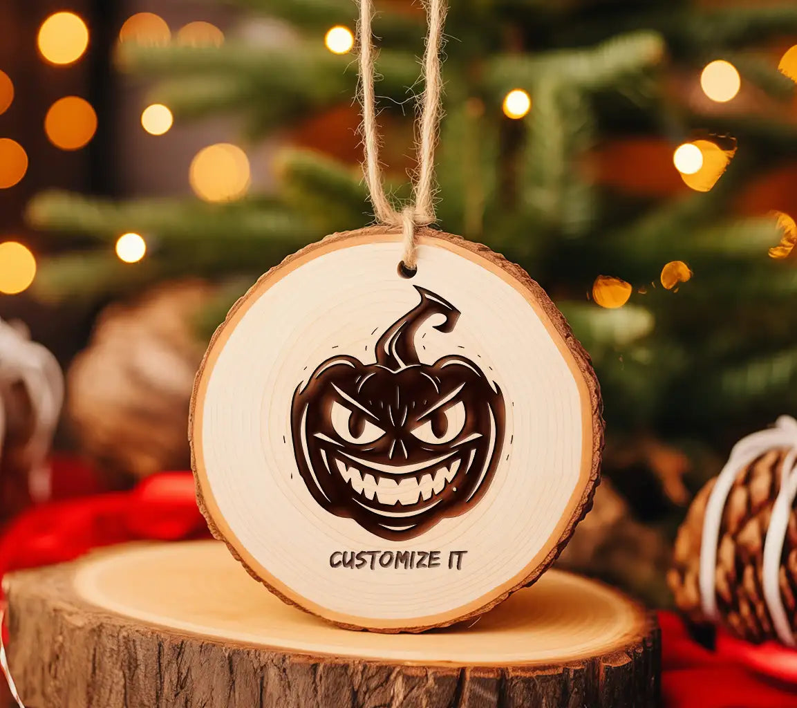 Halloween Minimalist Evil Pumpkin SVG -  Drawing SVG