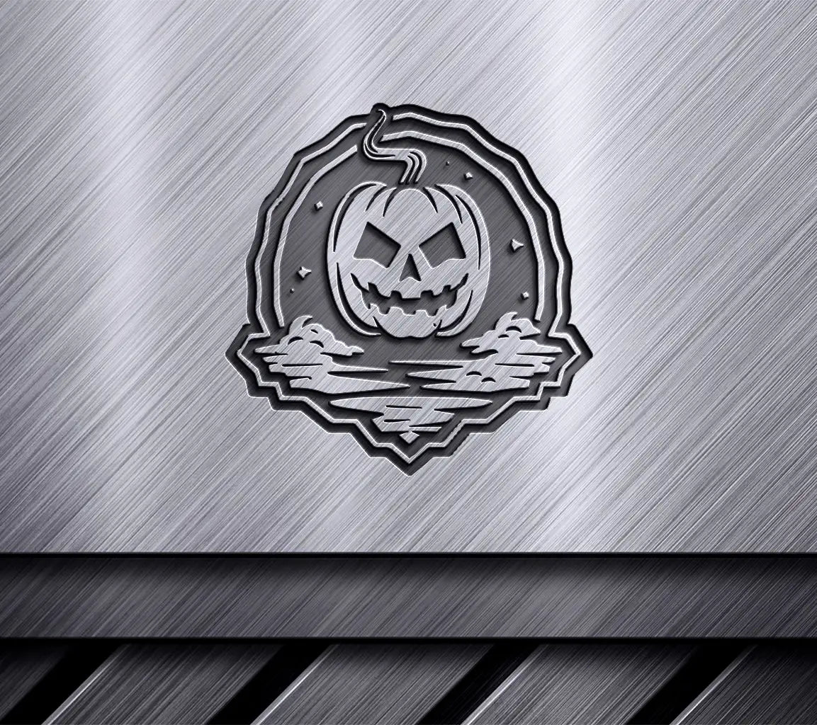 Minimalist  Pumpkin Face SVG for Halloween SVG