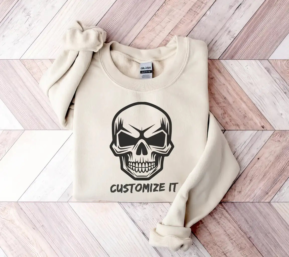  Skull with Teeth SVG - Minimalist Halloween Design SVG