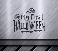 My First Halloween SVG -  Skull, Bat & Spider Web Design SVG