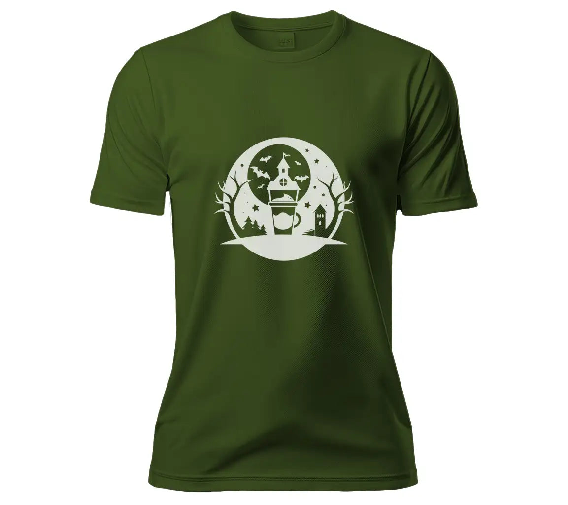 Halloween Coffee House SVG -  Silhouette Design Design SVG