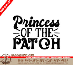  Princess of the Patch Halloween SVG T-Shirt Design SVG