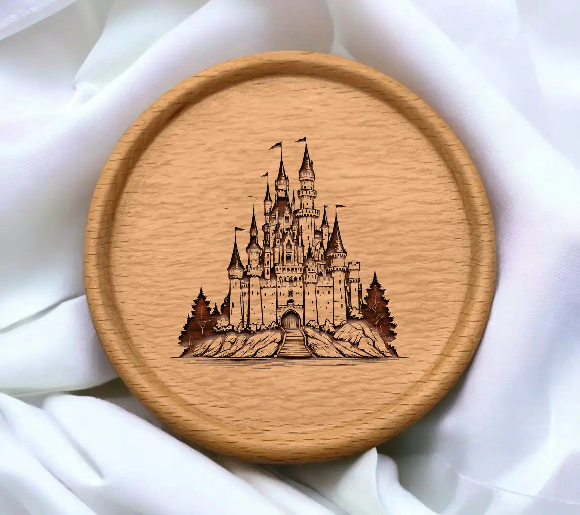 Hand-Drawn  Castle SVG - Fantasy Line Art Illustration SVG