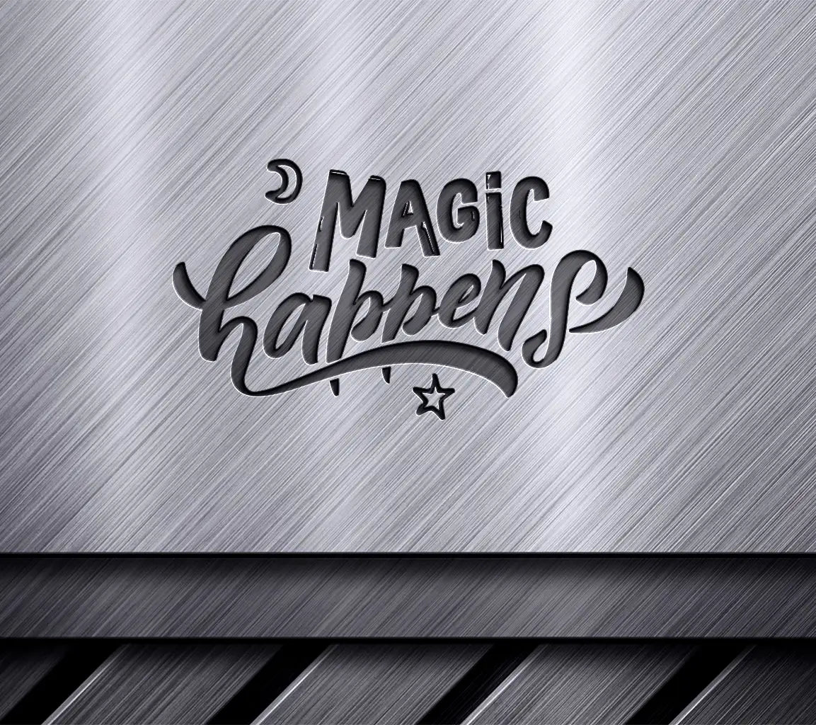 Hand-Sketched Magic Happens Design SVG -  Star Design SVG