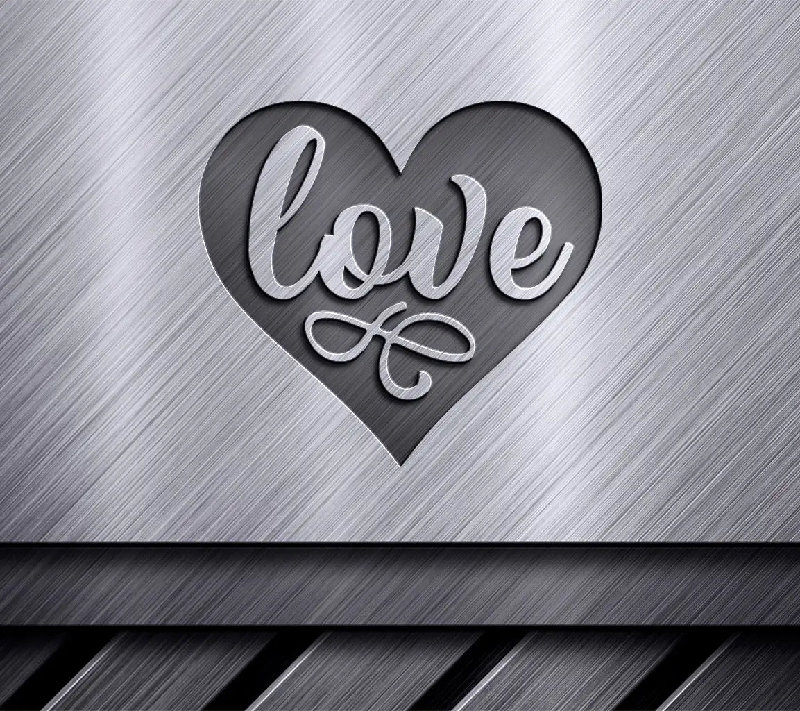 Black Heart with Love SVG - Happy Day Design SVG