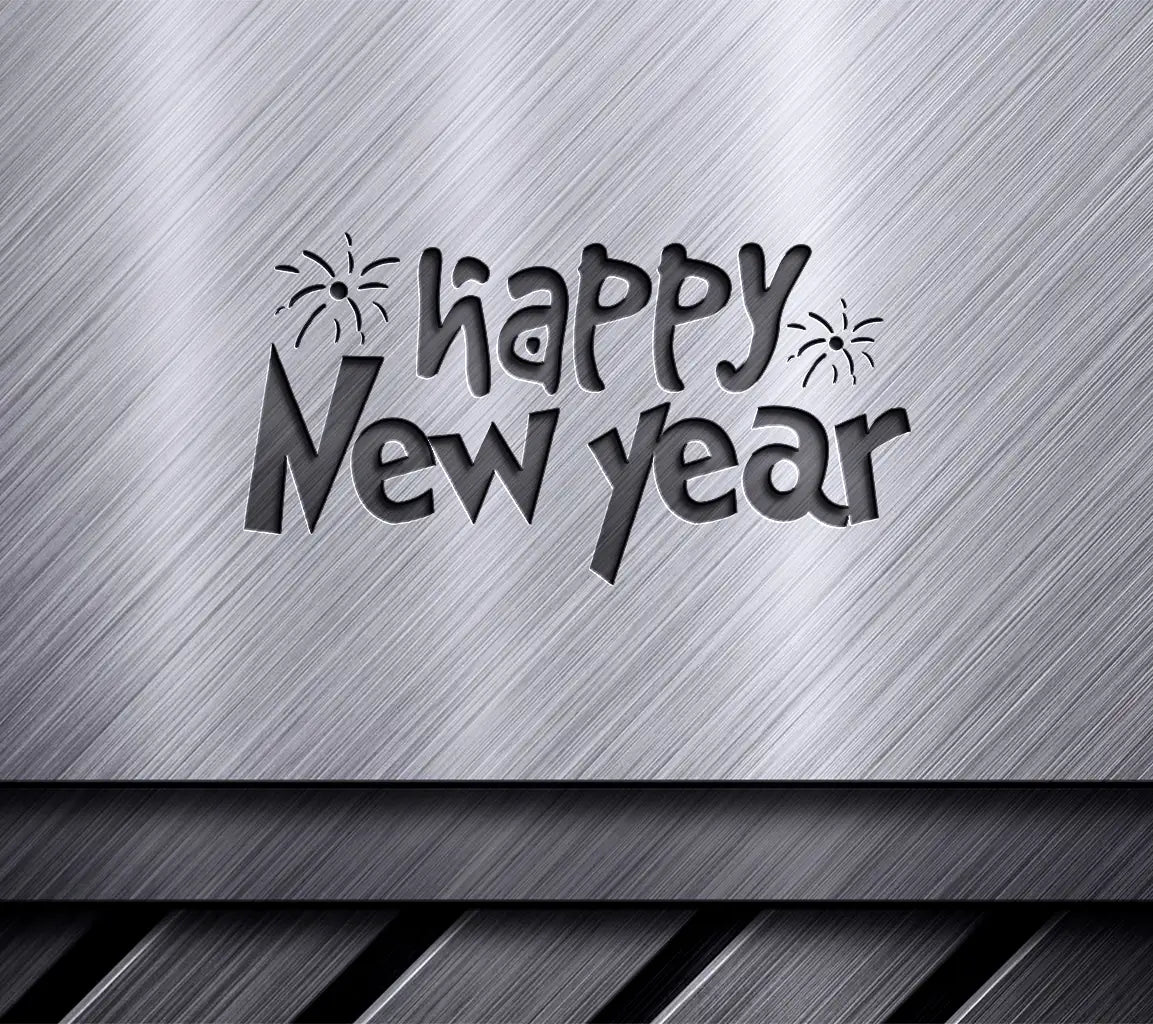  Happy New Year Fireworks SVG Design SVG