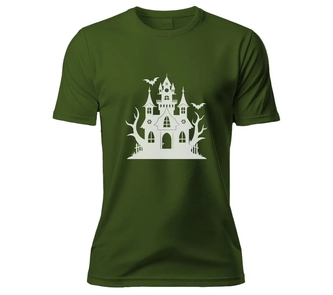 Haunted House with Bats SVG -  Vector Illustration SVG