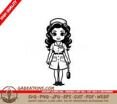  Nurse with Spoon SVG Medical Advocacy & Caring Mentor Symbol SVG