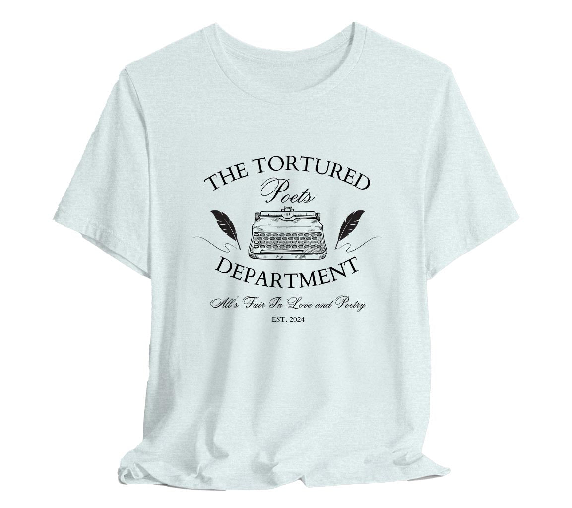 TTPD Typewriter Tee -  All Is Fair In Love And Poetry TTPD Typewriter
