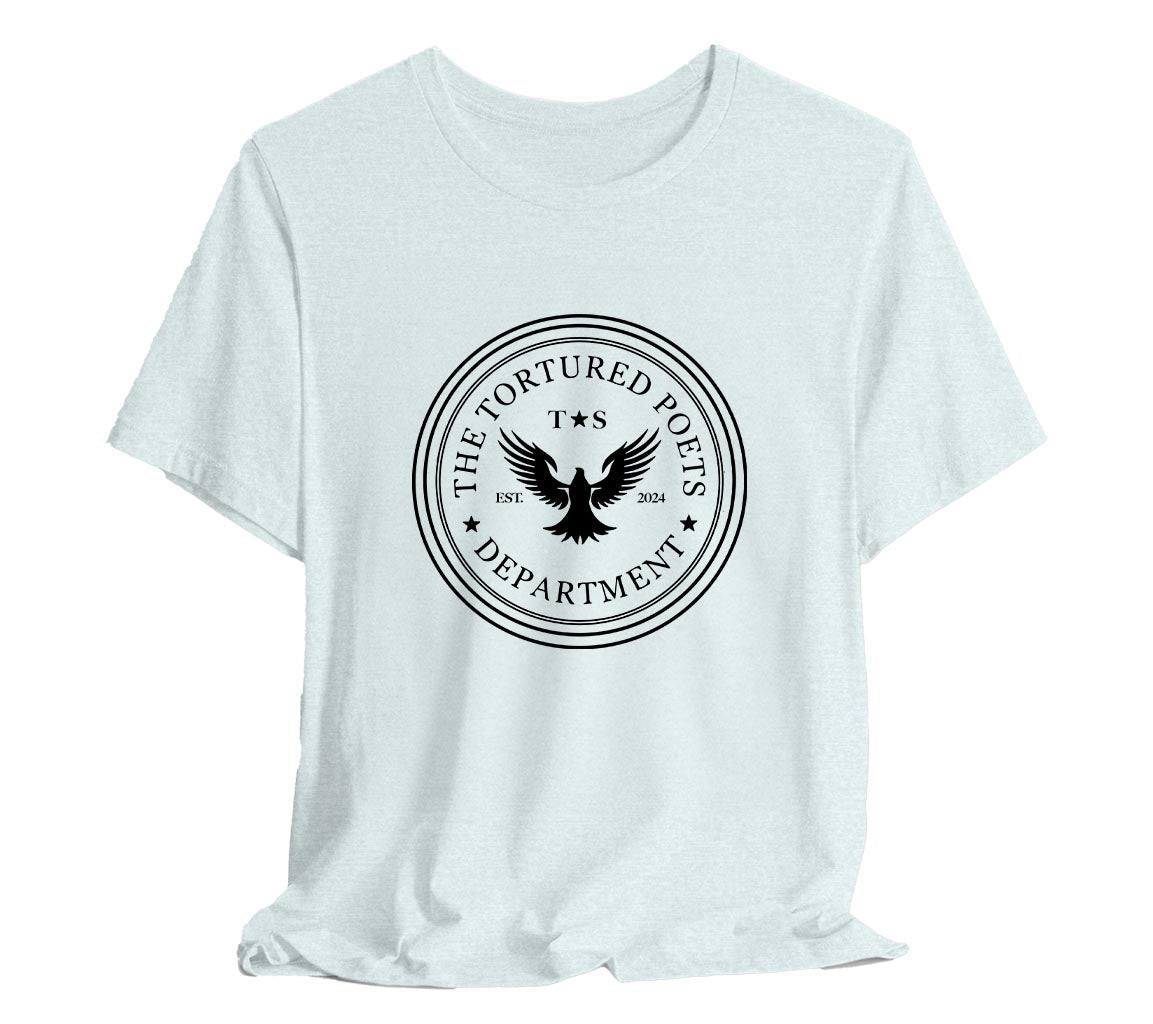 The Tortured Poets Department Adult T-Shirt | TTPD T-Shirt Featuring a | Taylor Swift Inspired Adult Unisex Bella + Canvas