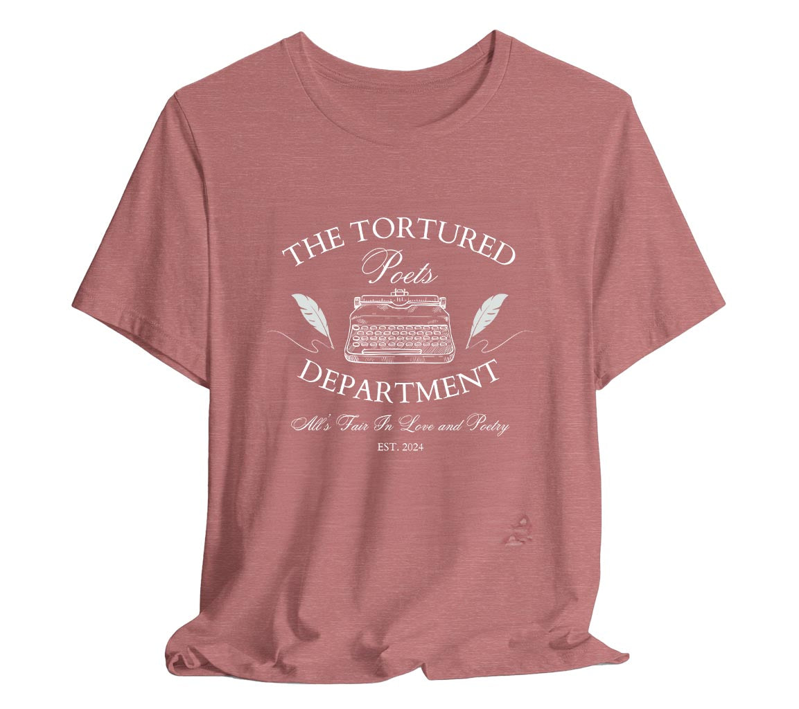 TTPD Typewriter Tee -  All Is Fair In Love And Poetry TTPD Typewriter