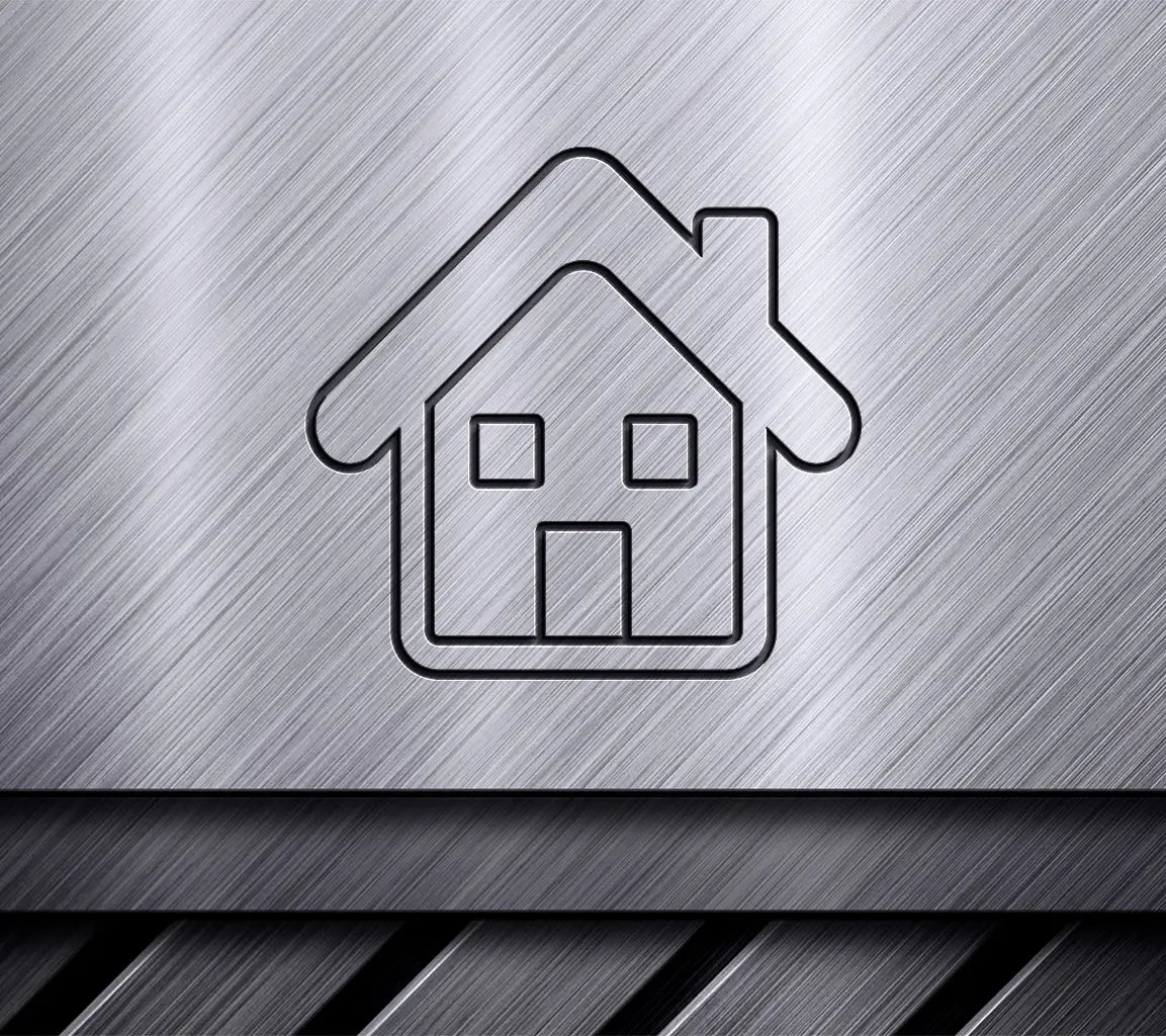  House with Square Windows SVG Icon - Home Decor SVG
