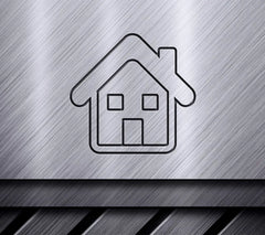 House with Square Windows SVG Icon - Home Decor SVG