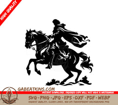  A Man Riding A Horse SVG - Horseback Knight SVG