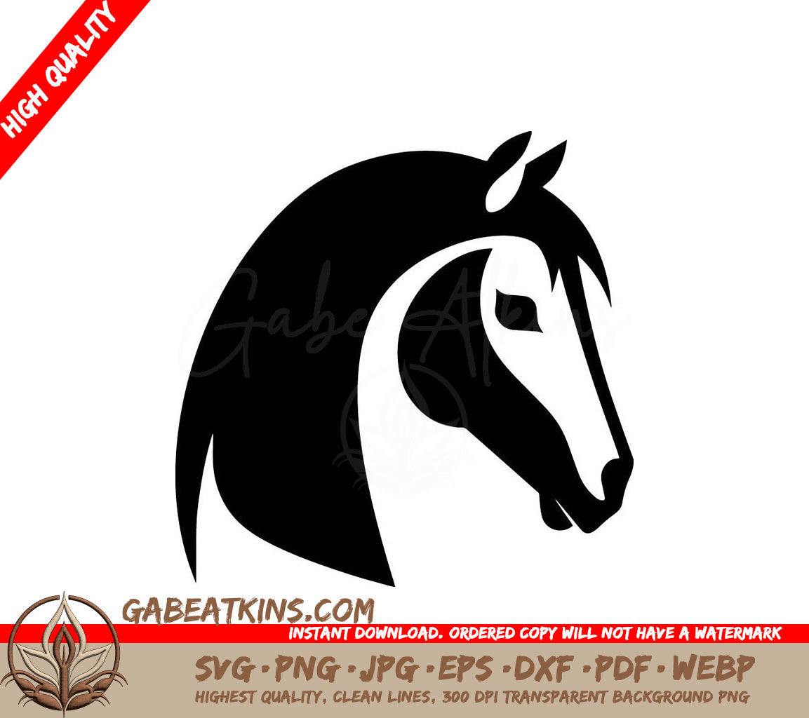  A Horses Head SVG - Horses High Quality Vector Logo Vector illustration ideal for Tshirt graphic SVG