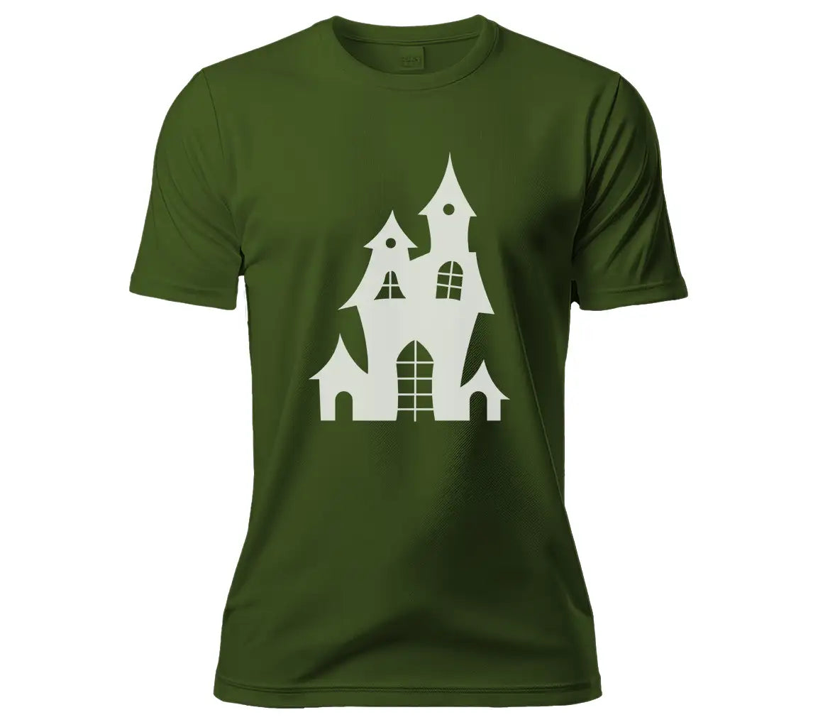 Haunted House Silhouette SVG - Halloween Vector Illustration SVG