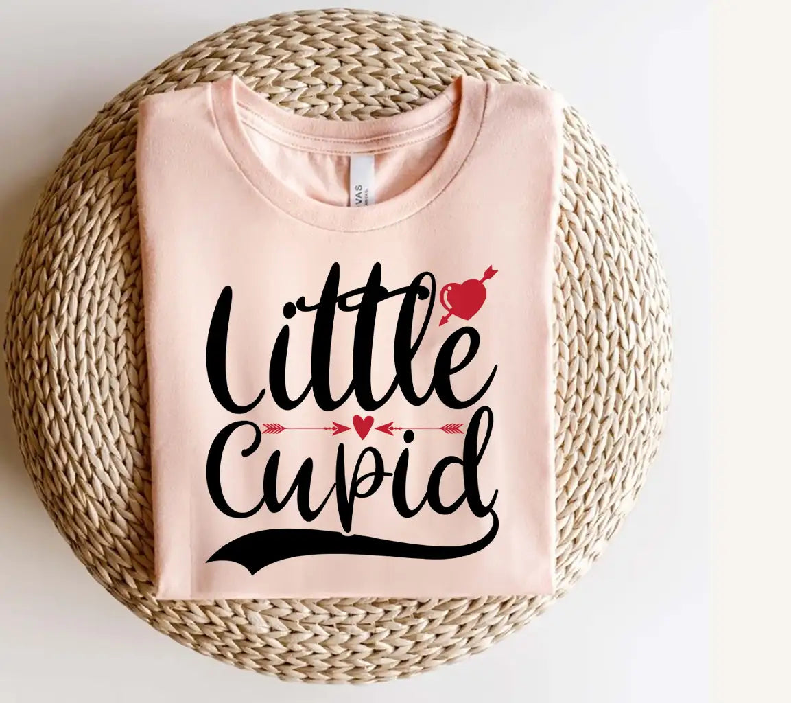 Little Cupid SVG -  Design with Red Heart and Arrows SVG