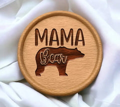 Mama Bear Silhouette SVG -  Design SVG