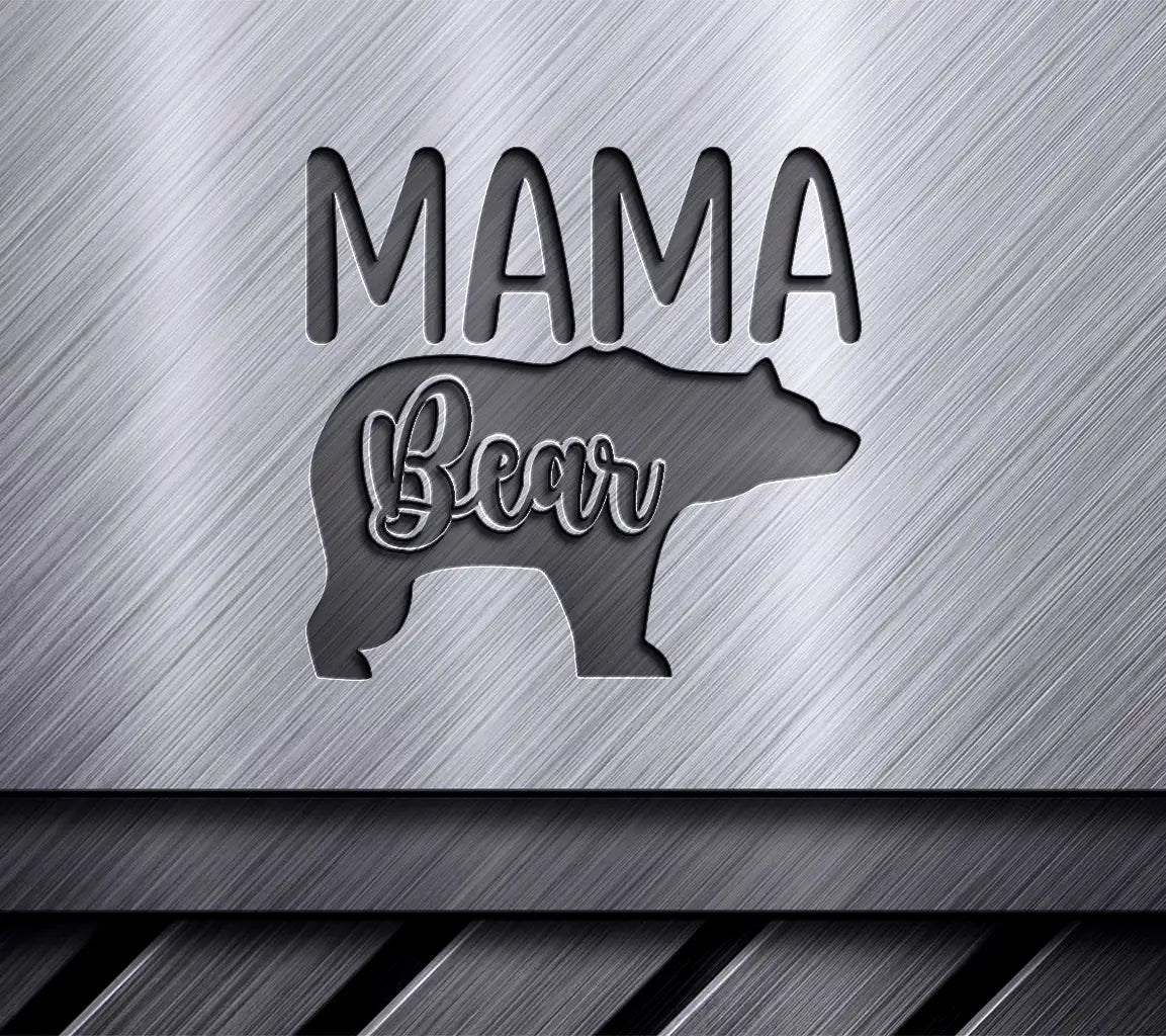 Mama Bear Silhouette SVG -  Design SVG