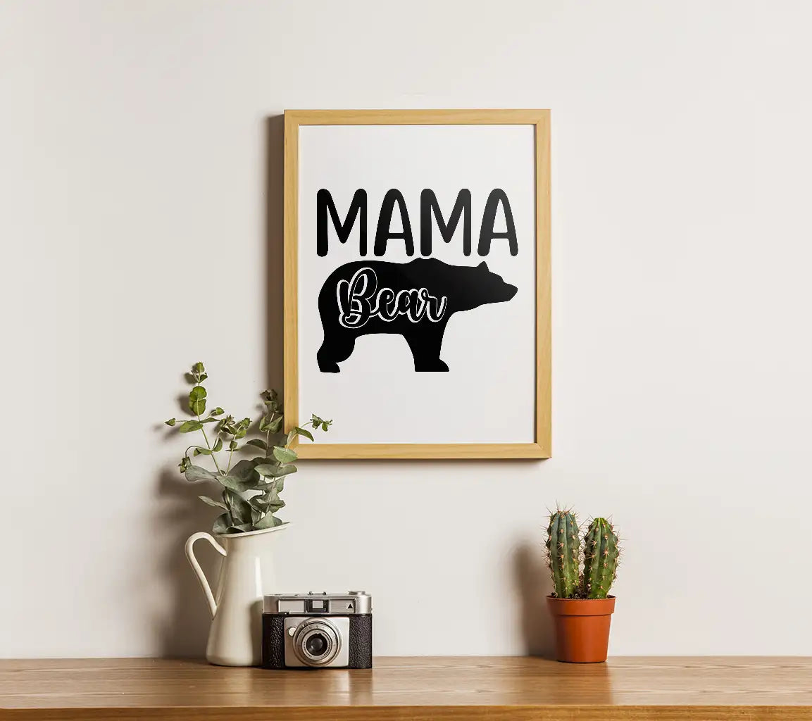 Mama Bear Silhouette SVG -  Design SVG