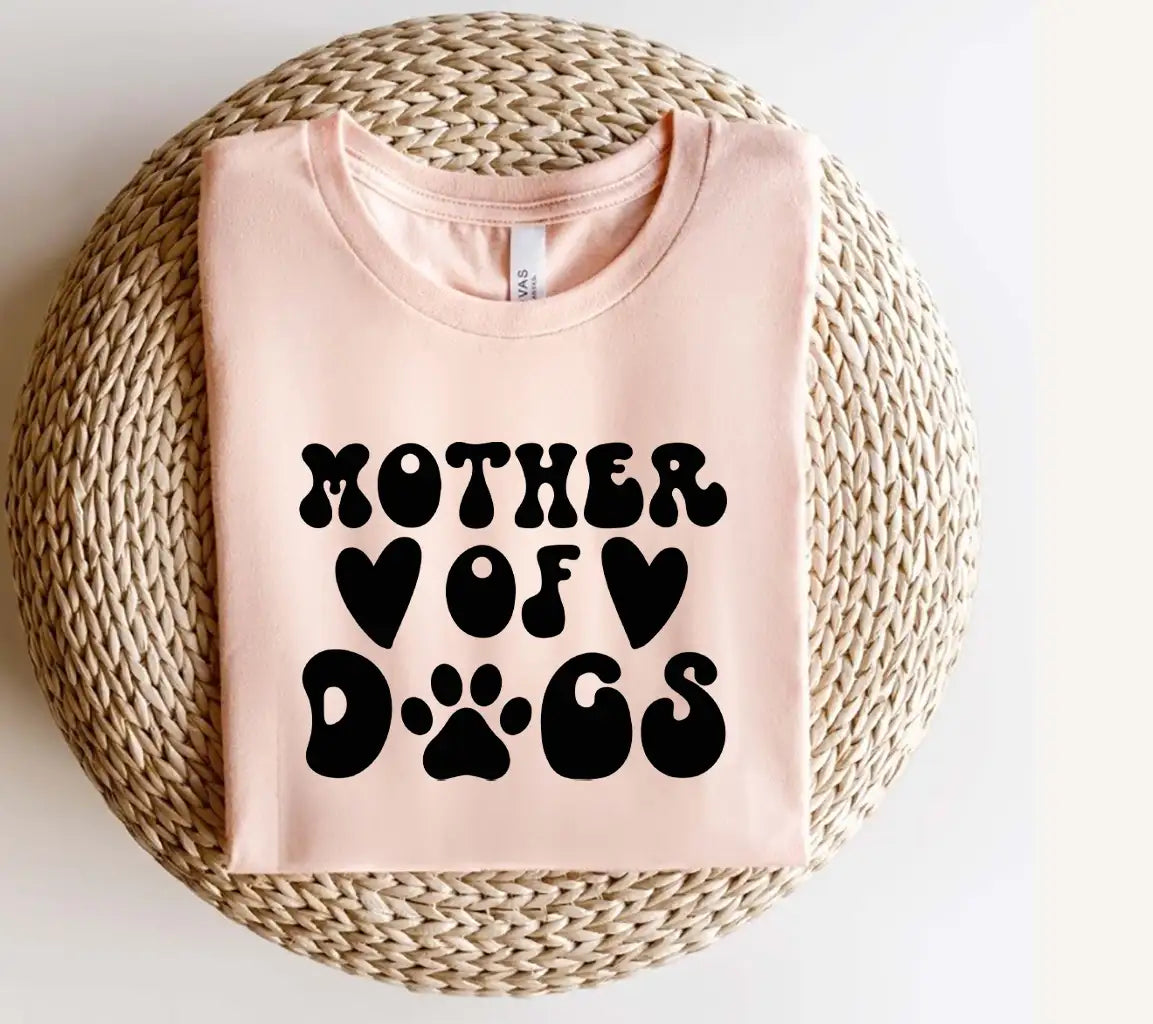 Mother of Dogs SVG  Sign with Hearts & Paw Prints SVG