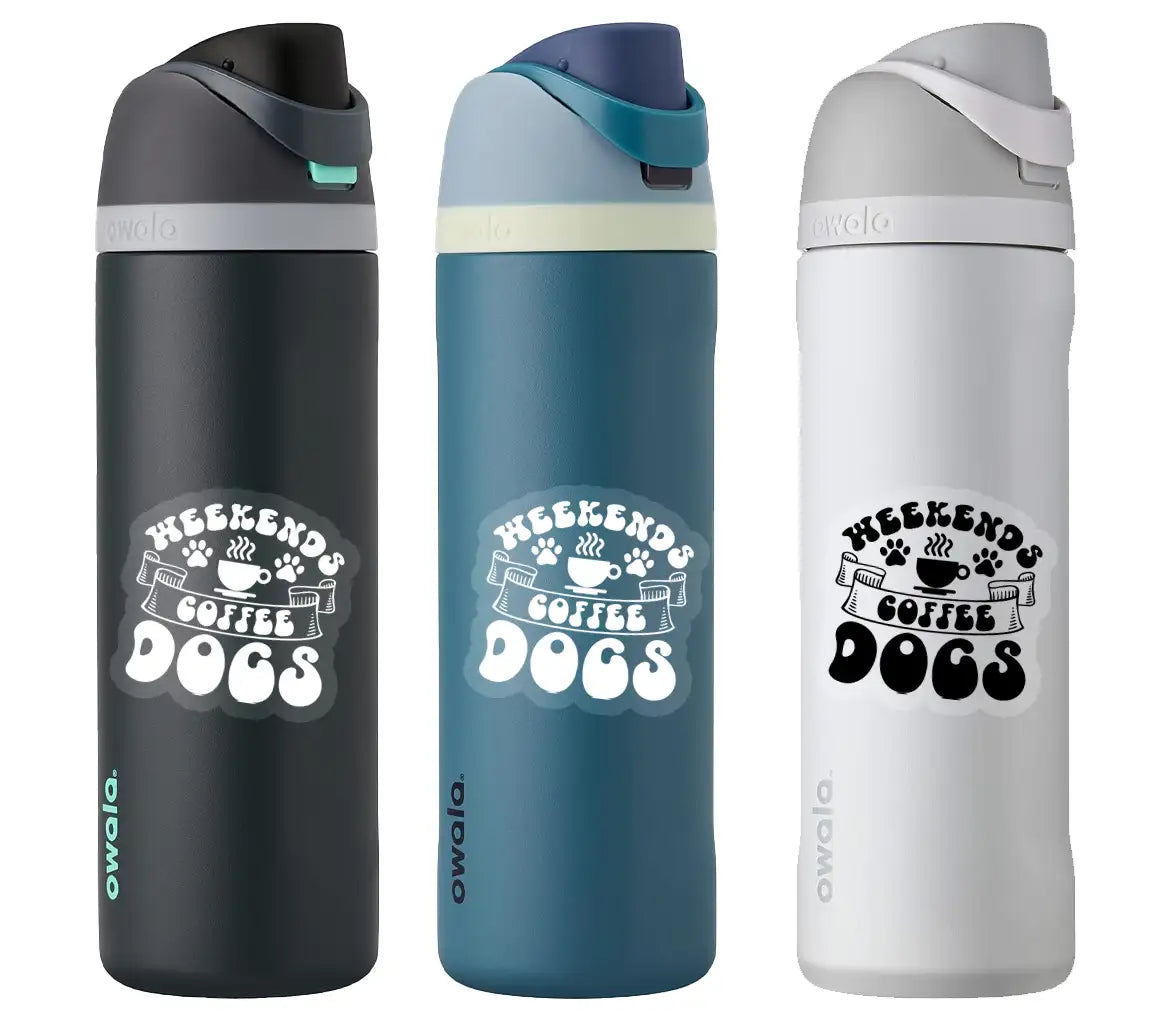 Weekend Coffee Dogs  Design SVG - Paw Prints & Coffee Cup SVG