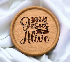 Colorful Jesus Is Alive Easter SVG Design SVG