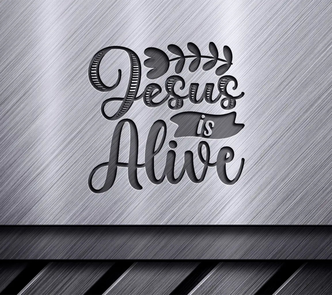 Colorful Jesus Is Alive Easter SVG Design SVG