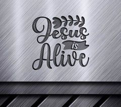 Colorful Jesus Is Alive Easter SVG Design SVG