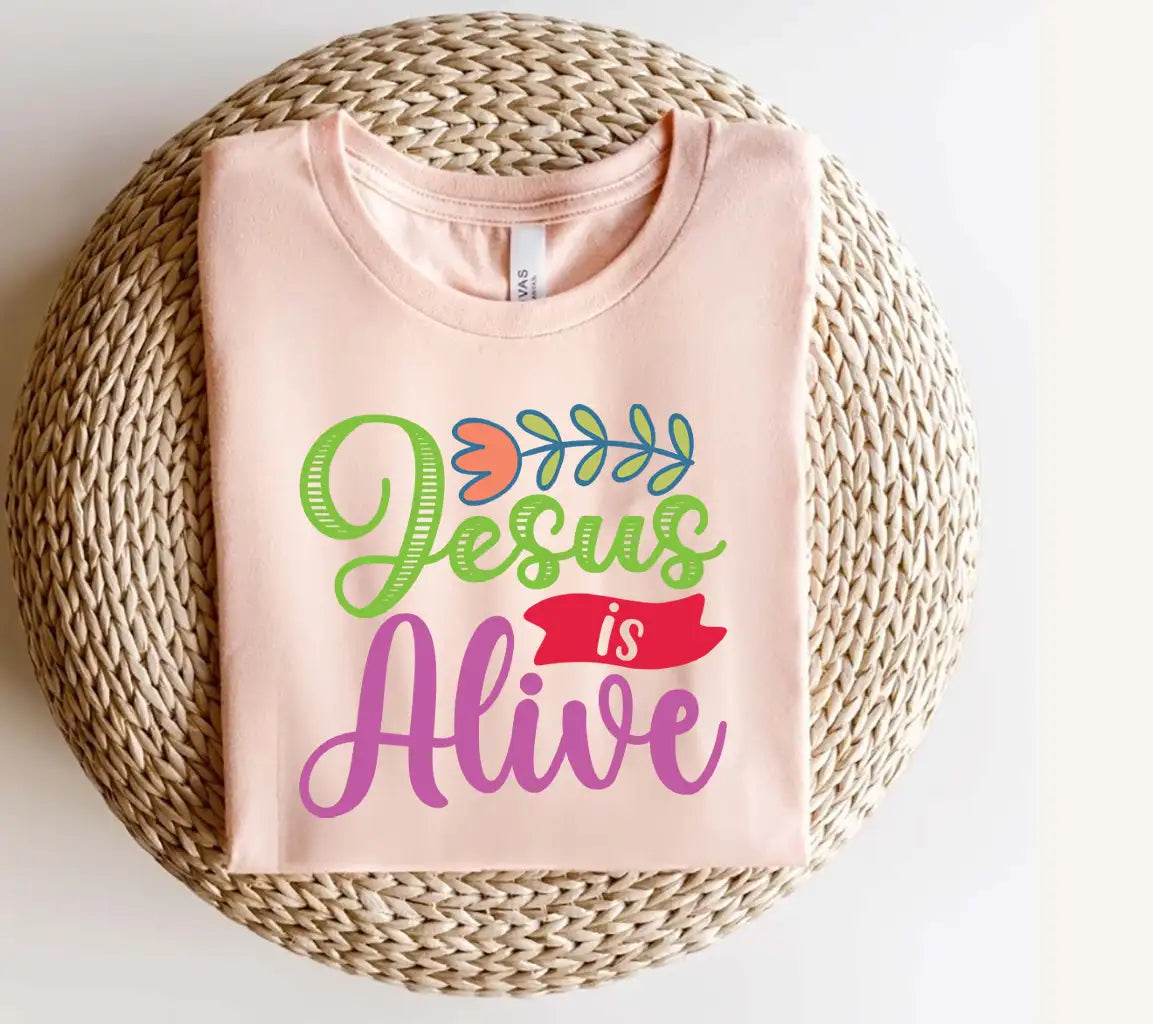 Colorful Jesus Is Alive Easter SVG Design SVG