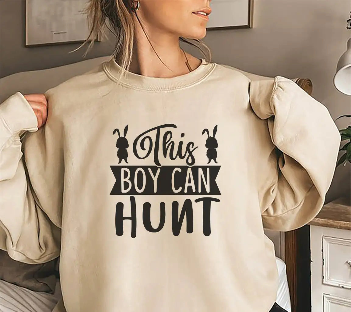 This Boy Can Hunt SVG - Easter Rabbit Hunting Design SVG