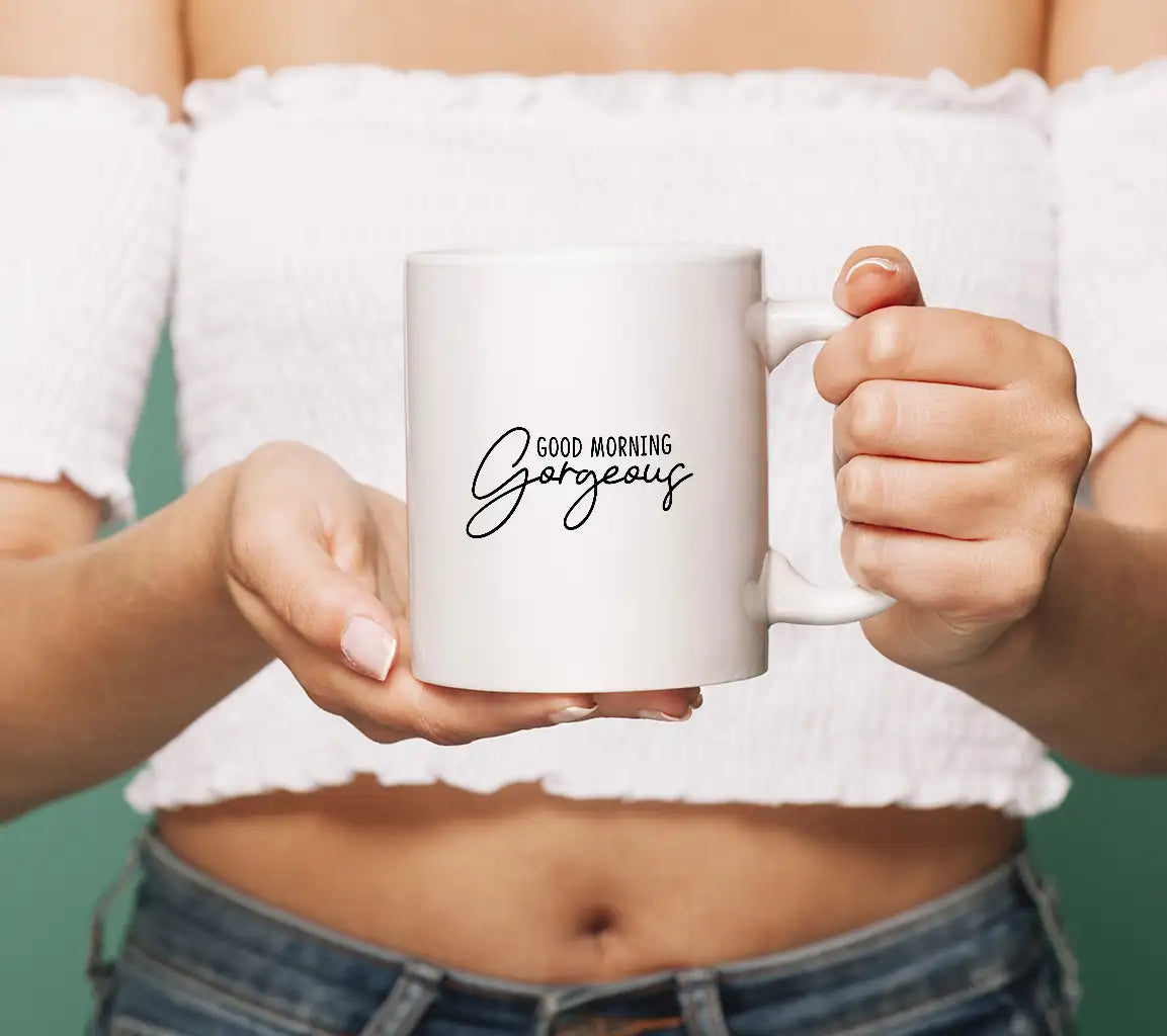 Good Morning Gorgeous Cursive SVG - Farmhouse Sign SVG