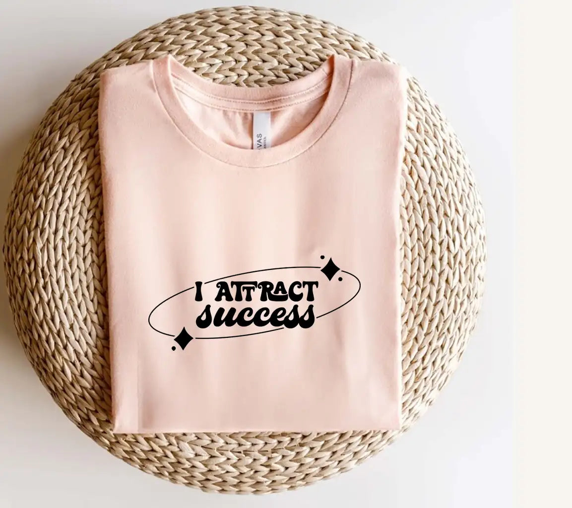  I Attract Success SVG Cut File - Affirmation Design SVG