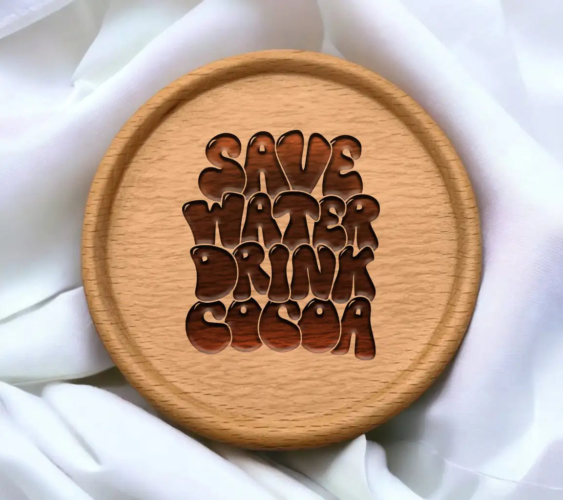 Save Water, Drink Cocoa -  SVG Poster SVG