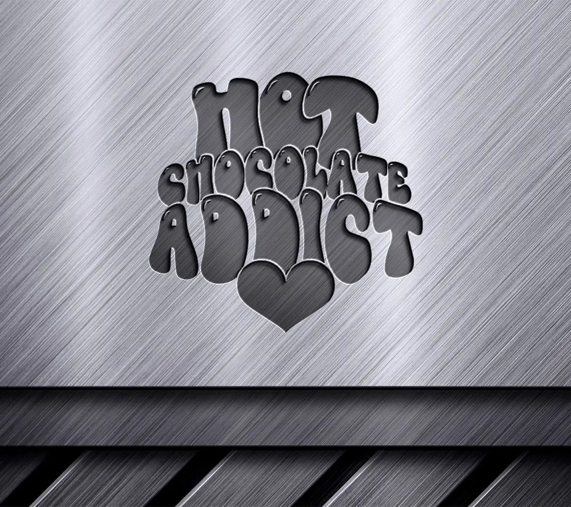 Hot Chocolate Addict SVG - Heart Design for Cut Files SVG