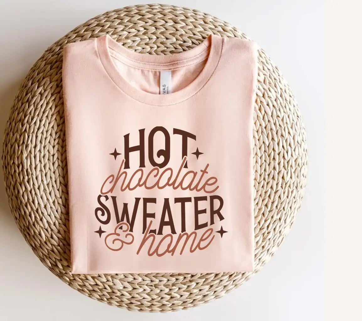 Hot Chocolate Sweater & Home SVG Bundle - Cut File for Cricut & Silhouette SVG