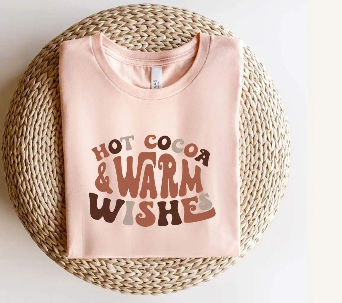 Hot Cocoa & Warm Wishes SVG - Huge Design for Cutting SVG