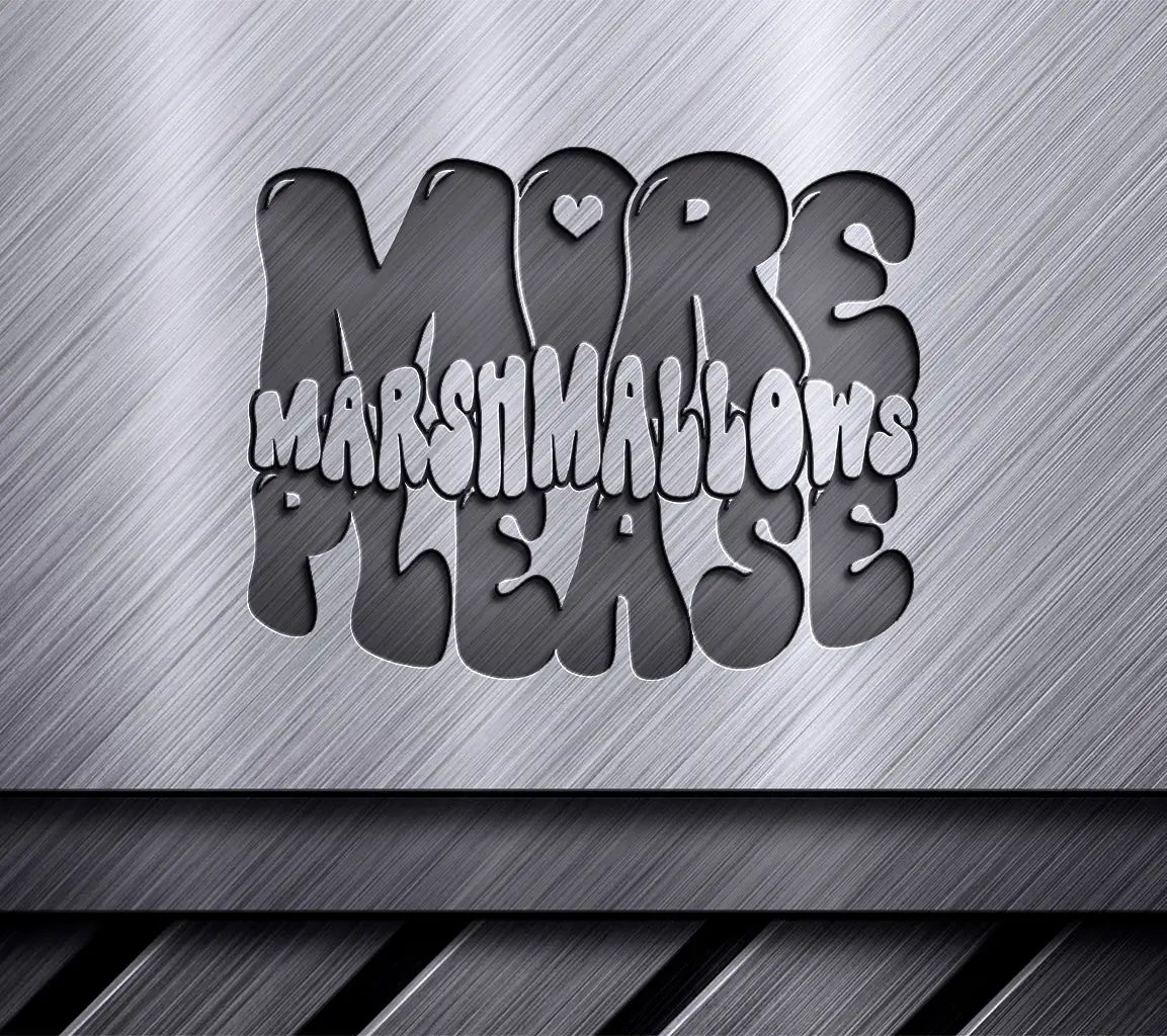 Huge Hot Chocolate More Marshmallows Please SVG Design SVG