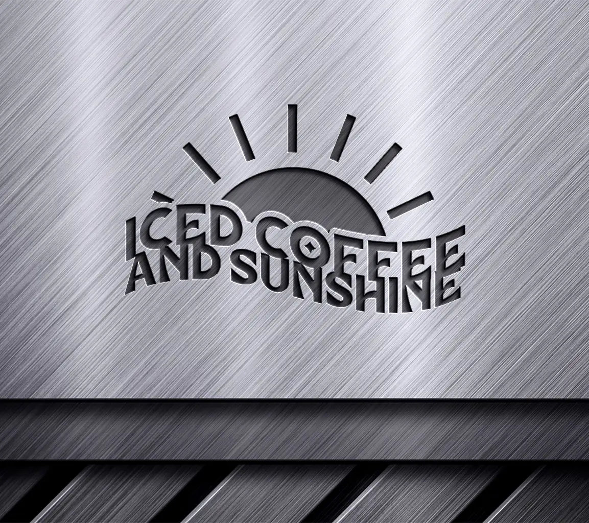  Iced Coffee & Sunshine SVG Design SVG